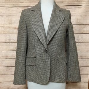 Vintage Grey Houndstooth Women’s Blazer